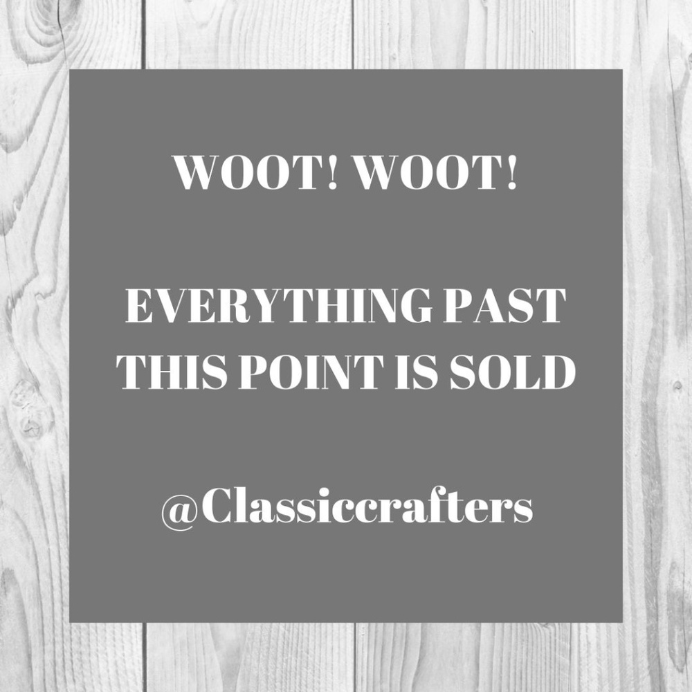 Everything past this point is sold.